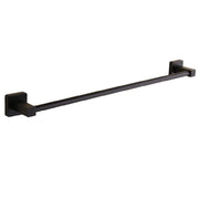 Trade Shop - Portasciugamani In Acciaio Inox Singolo Nero Da 60 Cm Per Bagno Design Moderno -