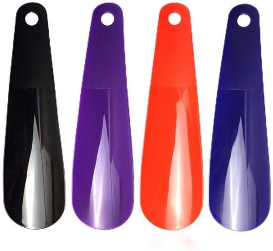 Set di Spazzole per Scarpe 4 Pezzi - Progettazione Portatile - Mini Spazzola per Scarpe - Plastica Duratura - Per Tutti i Tipi di Scarpe - 16 cm Lunghezza - Aiuto per Scarpe
