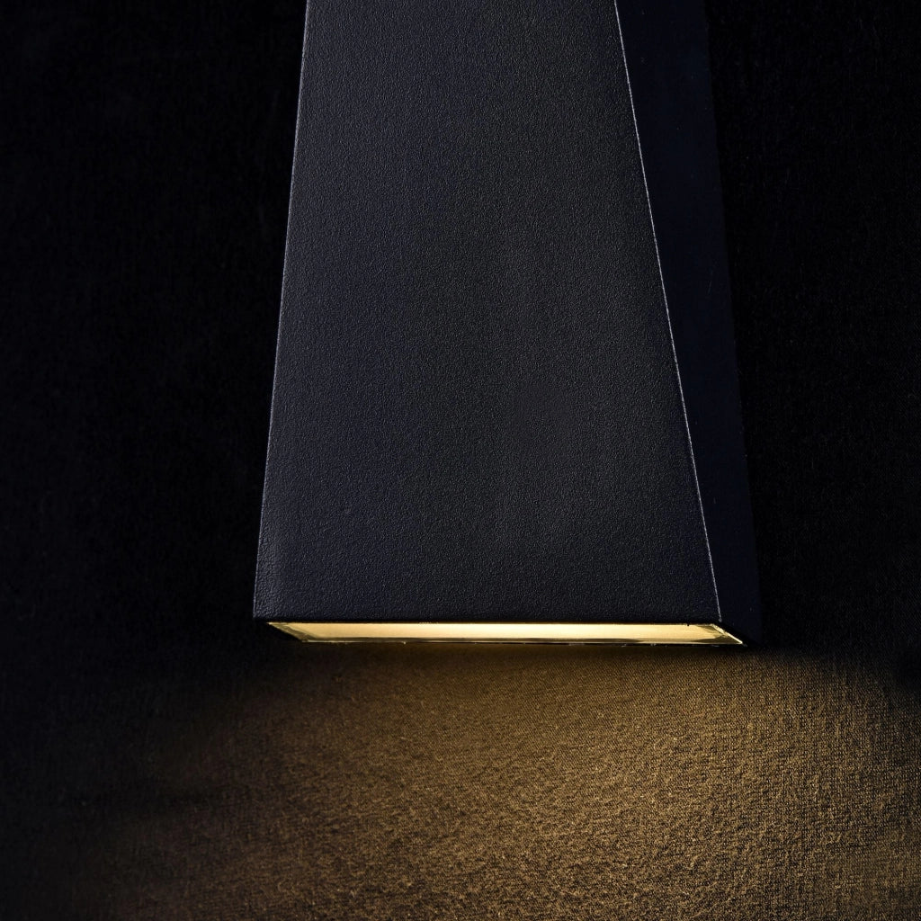 Lampada da parete Outdoor in Metallo Times Square Nero