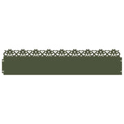 Bordure per prato 30 pz Verde oliva 103 x 0,05 x 22 cm Acciaio CFW9922386