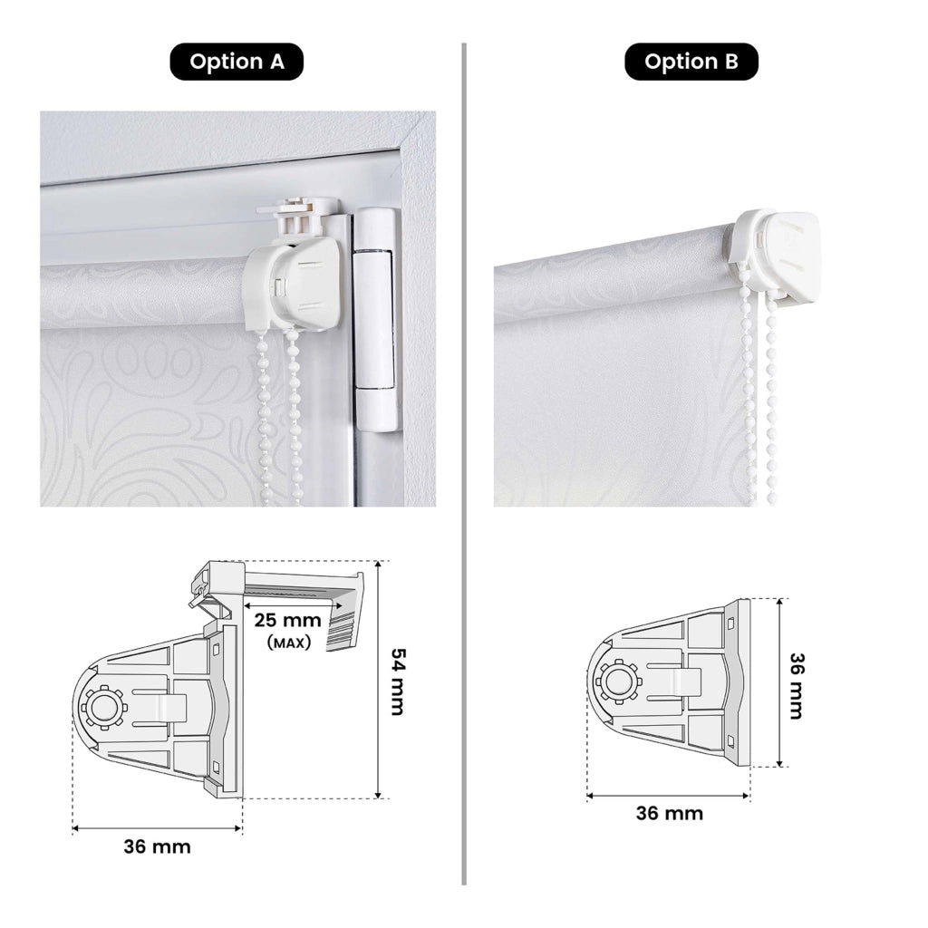 Tenda a rullo filtrante fantasia Bianco Onde 120x180 cm