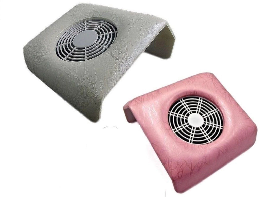 ASPIRATORE DA TAVOLO PER UNGHIE NAIL  MEDIO BIANCO ROSA AZZURRO DIMENSIONI 23CM