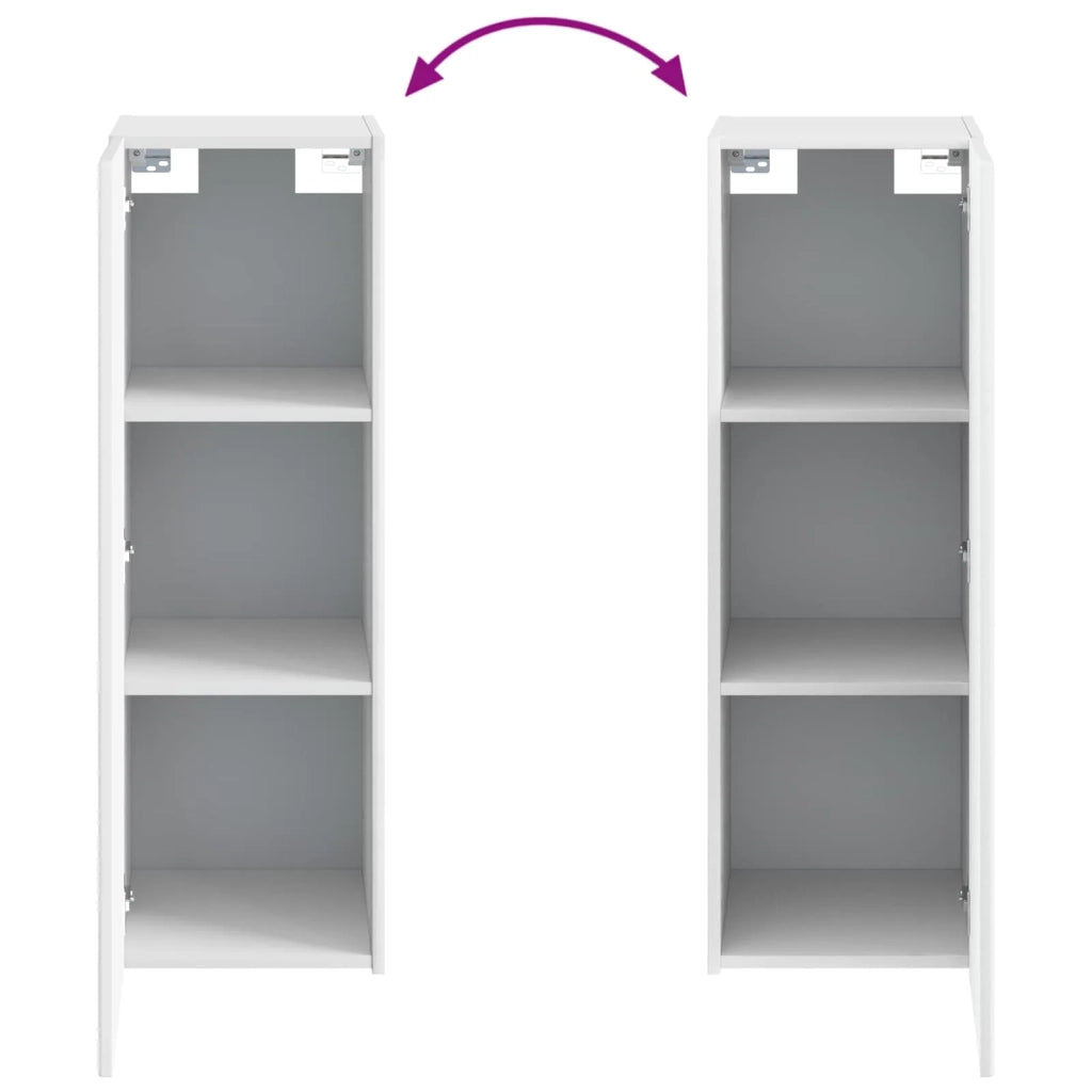 Mobiletto da Bagno a Muro Bianco 33 x 34,5 x 60 cm 890532