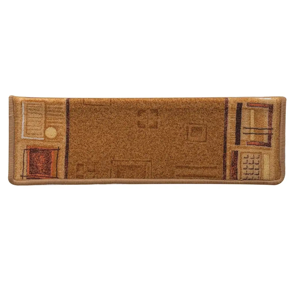 Tappetini Autoadesivi per Scale 15 pz 65x25 cm Beige  cod mxl 62041