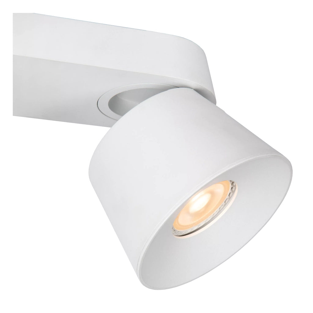Spot soffitto bianco doppio orientabile 2xGU10 40W Lucide
