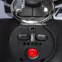 Moto per Bambini 12V con Ruote di Supporto, Luci LED, Musica, USB, Moto Elettrica per Ragazzi e Ragazze, Giallo