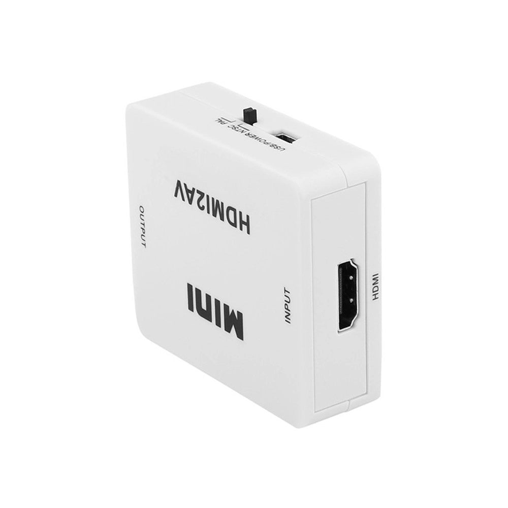 Trade Shop - Mini Adattatore Video Digitale Hdmi A Av Rca Convertitore Digitale Analogico -