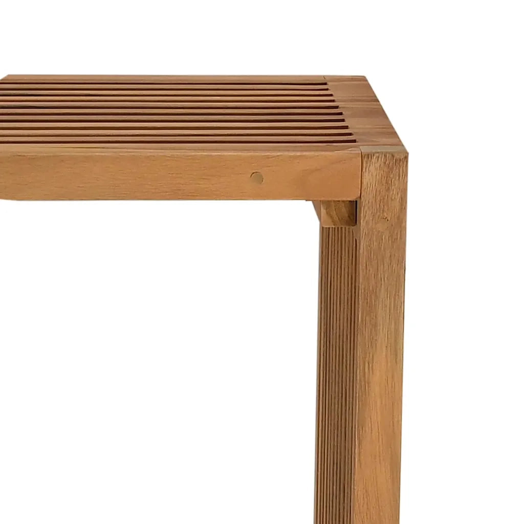 Tavolo Laterale da Giardino | Tavolino da esterno Marrone 50 x 32,5 x 35 cm