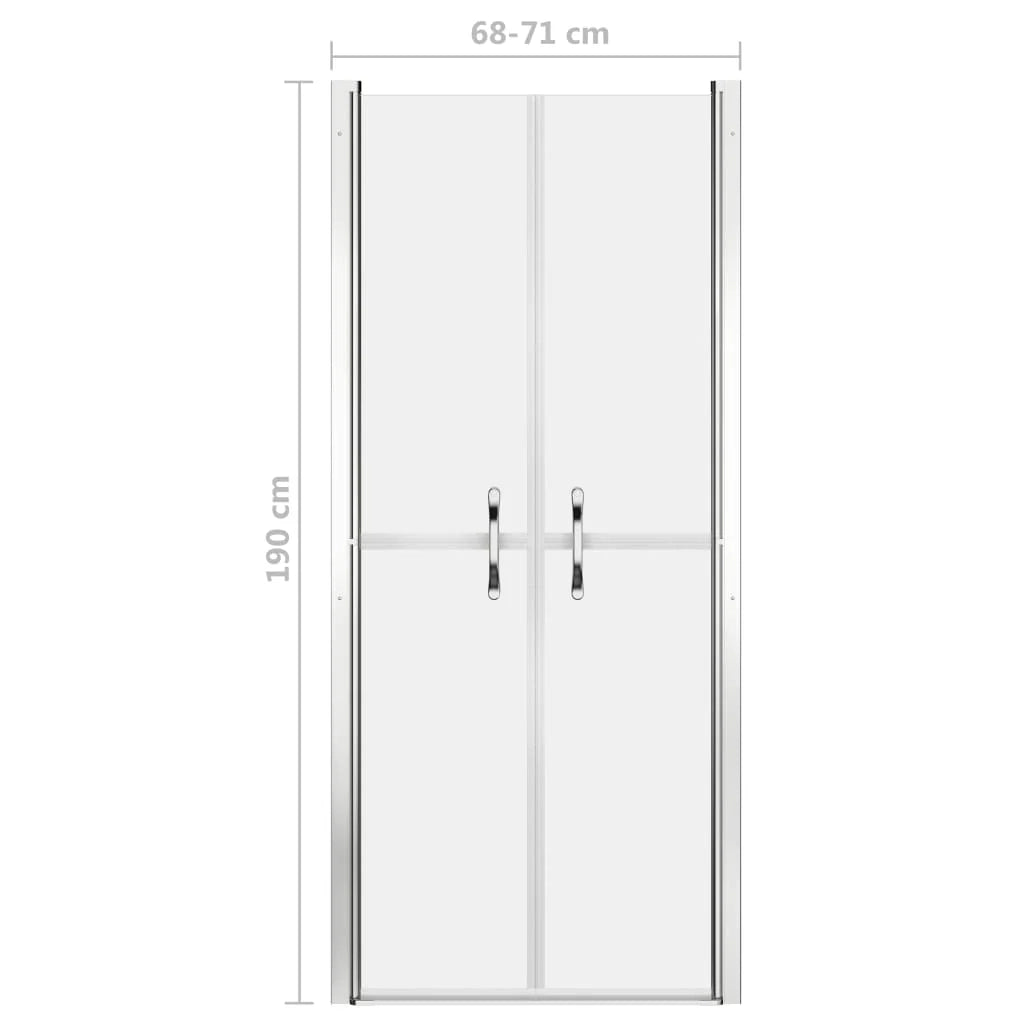 Porta doccia porta per box doccia accessorio per il bagno parete doccia arredamento per la casa ESG satinato 71 x 190 cm 02_0001998
