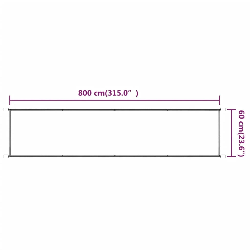 Tenda da sole verticale blu 60x800 cm tessuto oxford 02_0007619