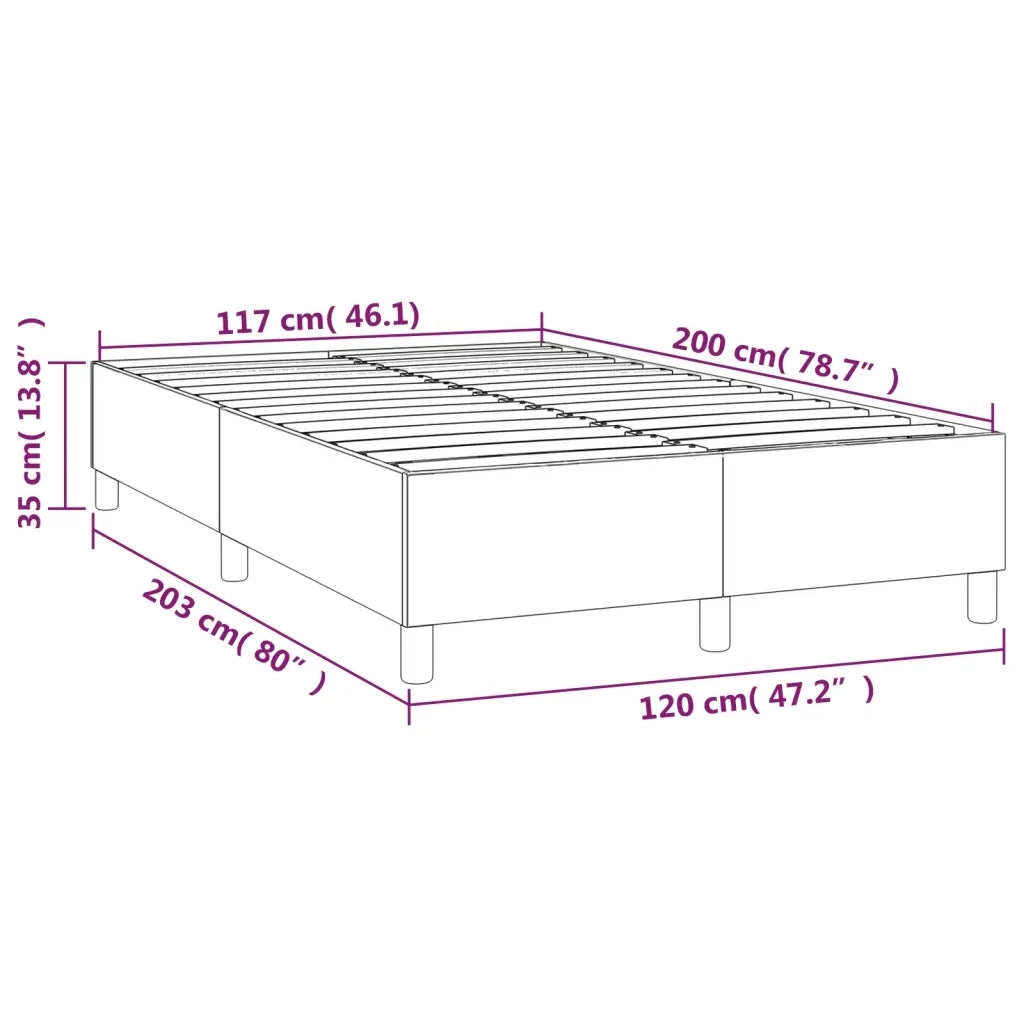 Giroletto senza Materasso Tortora 120x200 cm Tessuto