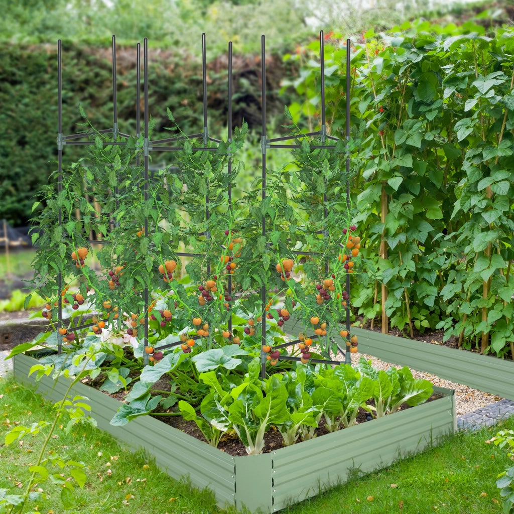 Trellis Giardino Set 3 Pezzi ¨C zephmum ¨C Verde 38x38x182 cm
