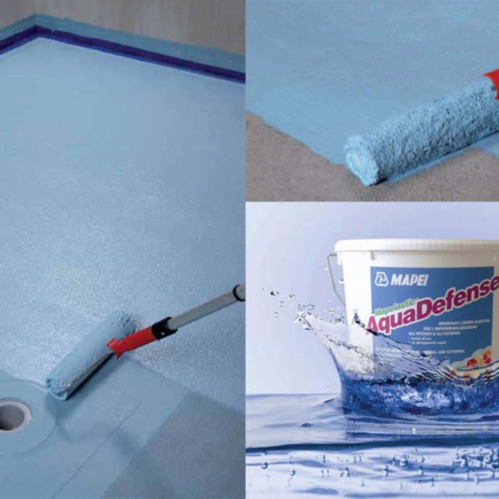 Membrana liquida elastica impermealizzante rivestimenti mapelastic aquadefense *** formato 3.5 kg, confezione 1