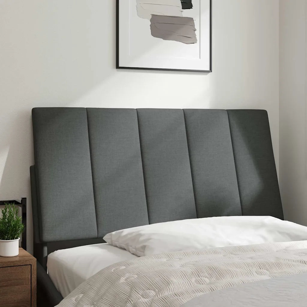 Cuscino Testiera Hanko Grigio Scuro 100 cm in Tessuto CFW9494586