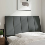 Cuscino Testiera Hanko Grigio Scuro 100 cm in Tessuto CFW9494586