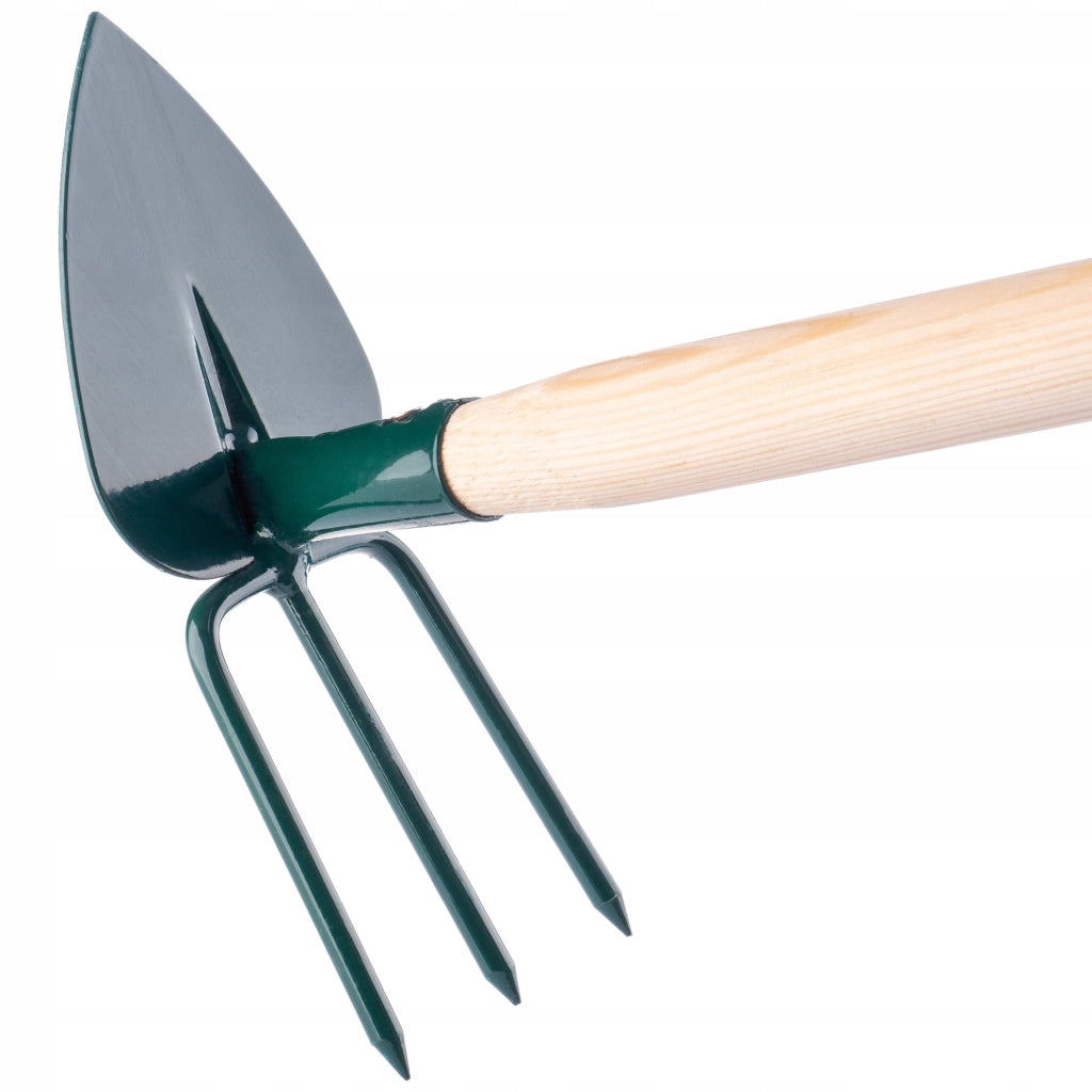 Zappa da giardino KADAX per scavare con forca da 7 cm e gancio da 83 cm