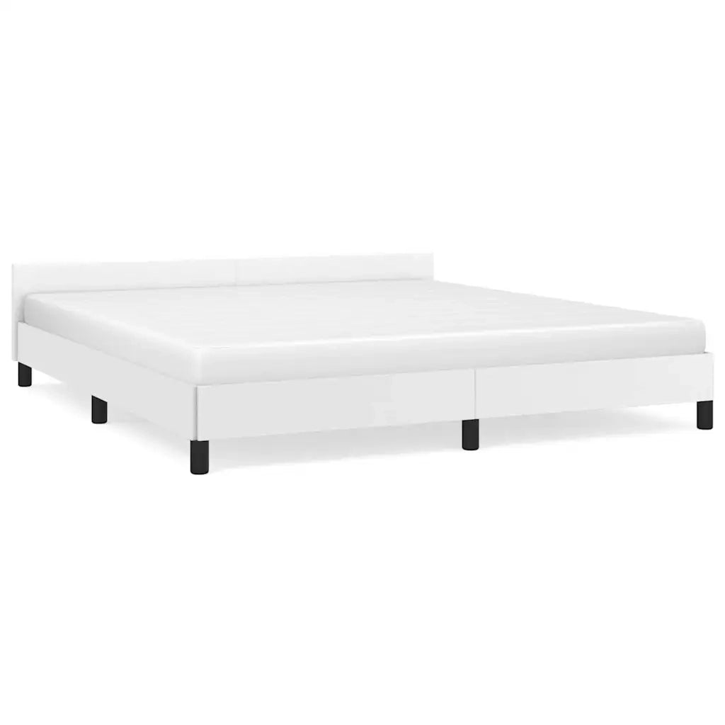 Giroletto con Testiera senza Materasso-Struttura Letto Bianco 160x200 cm 787043