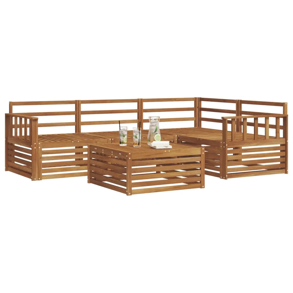 Set di divani da esterno 5 pcs Naturale 3373409