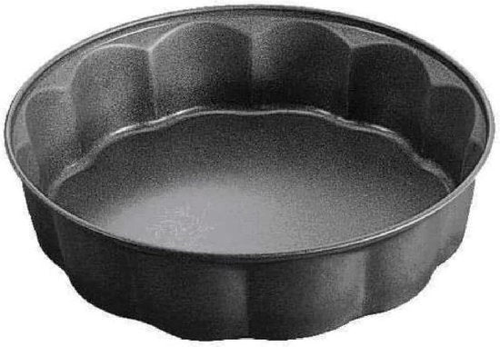 Torta Fiorella in alluminio nero diametro 26 cm - Accessorio cucina pasticceria