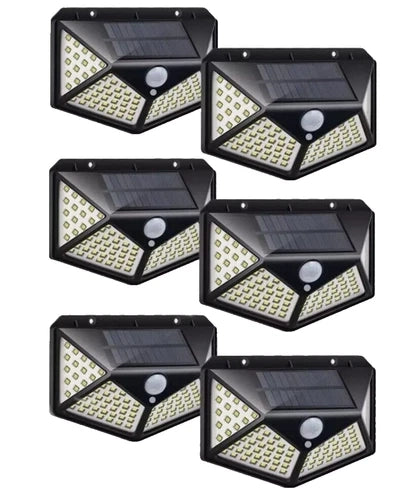 6 Pezzi Faretti 100 LED Faro con Sensore di Movimento Luce LED Lampione Esterno