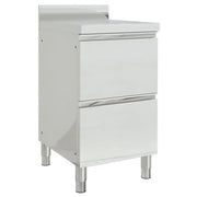 Mobili da cucina commerciali 2 pz 50x60x96 cm in acciaio inox 3081934