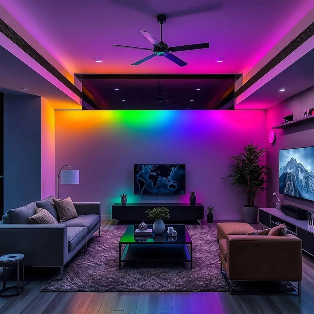 Kit Striscia Led Neon Flex RGB Magic Smart 3W/m 5m 30LED/m USB 5V con Telecomando e Bluetooth App LotusLamp SKU-24050