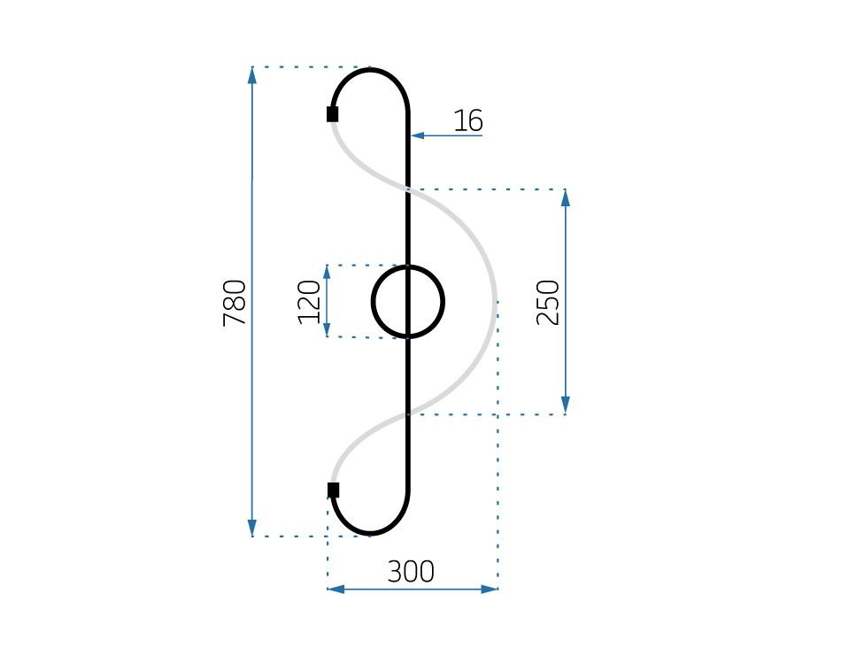 Lampada Led App859-w Long Chrom