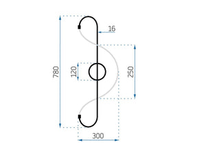 Lampada Led App859-w Long Chrom
