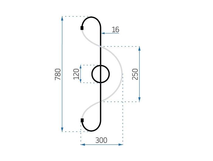 Lampada Led App859-w Long Chrom
