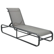 Sedia a sdraio lettino prendisole lettino da giardino mobili da esterno per patio alluminio e textilene grigio 02_0012252