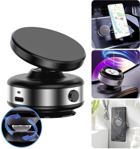 Sostegno magnetico per auto con rotazione 360° e magneti N52 potenti per utilizzo senza fili di smartphone iPhone e Android - supporto per smartphone universale