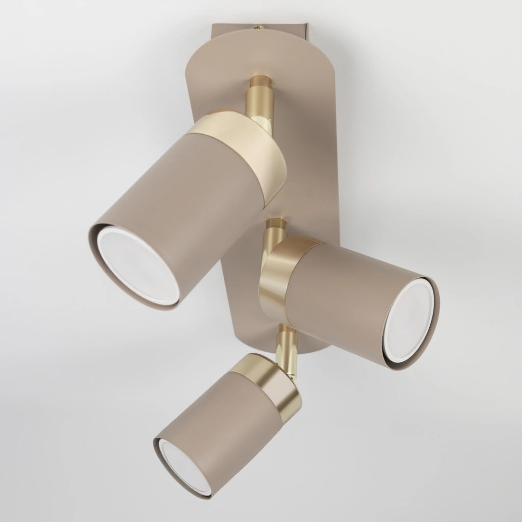 Plafoniera barra moderna cashmere oro 3xGU10 Milagro