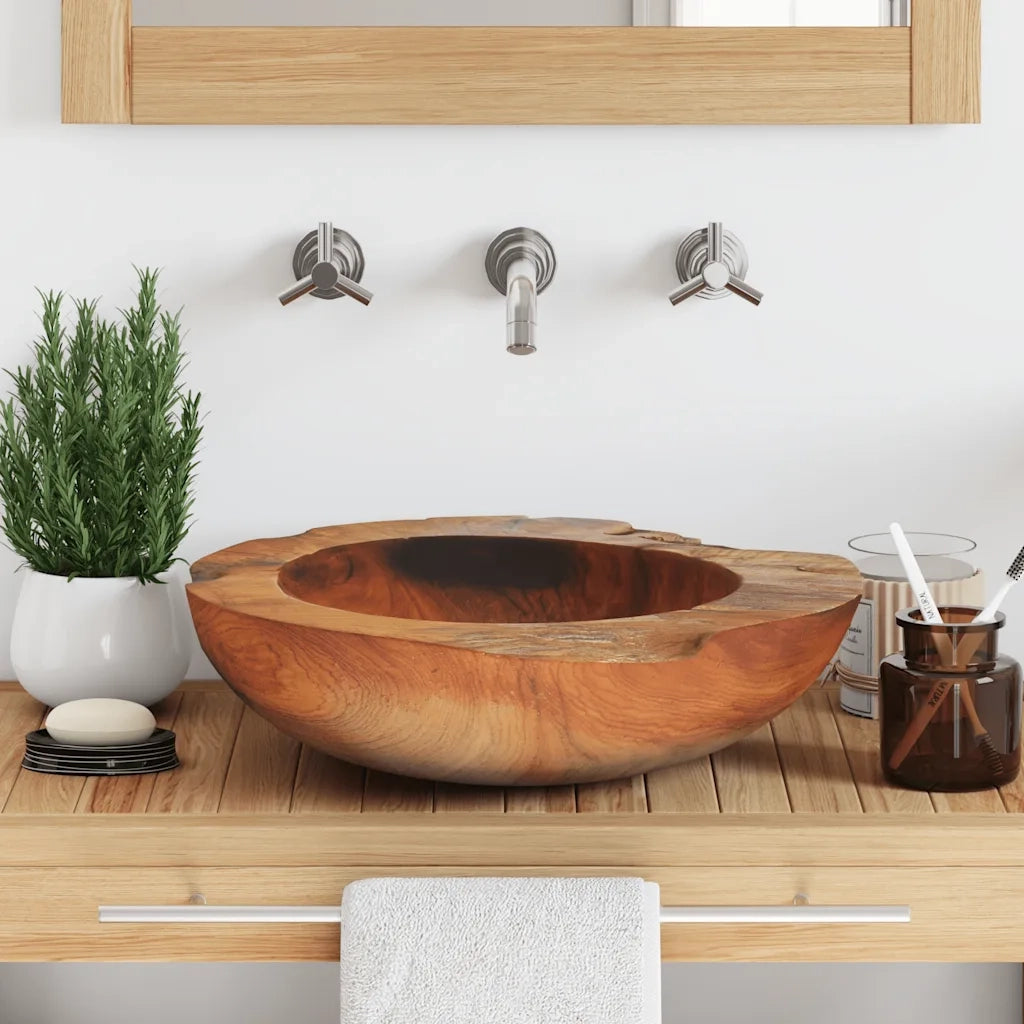 Lavabo in Legno di Teak 45 cm cod mxl 54534