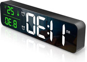 Orologio LED digitale a parete - visualizzazione dell'ora - con funzione di temperatura e data - 1 pezzo
