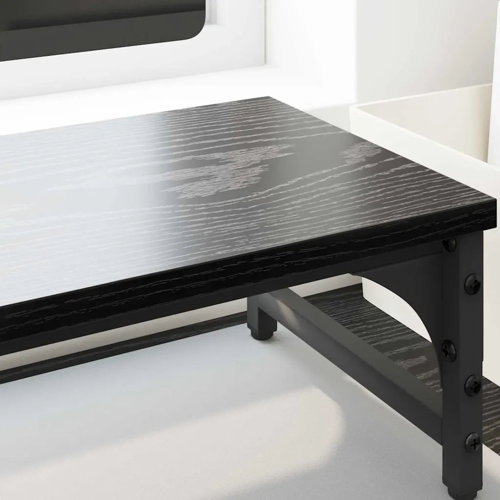 Supporto per Monitor Rovere Nero 85 x 23 x 15,5 cm 882186