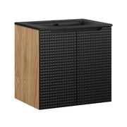 Set mobili bagno 60 cm con lavabo per mobile SKY Luxor Black 60 x 1401 x 46 cm