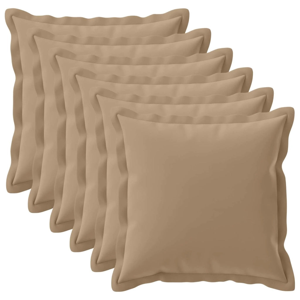 Federa 6 pz HOUTEN Tortora 60 x 60 cm Poliestere 920820