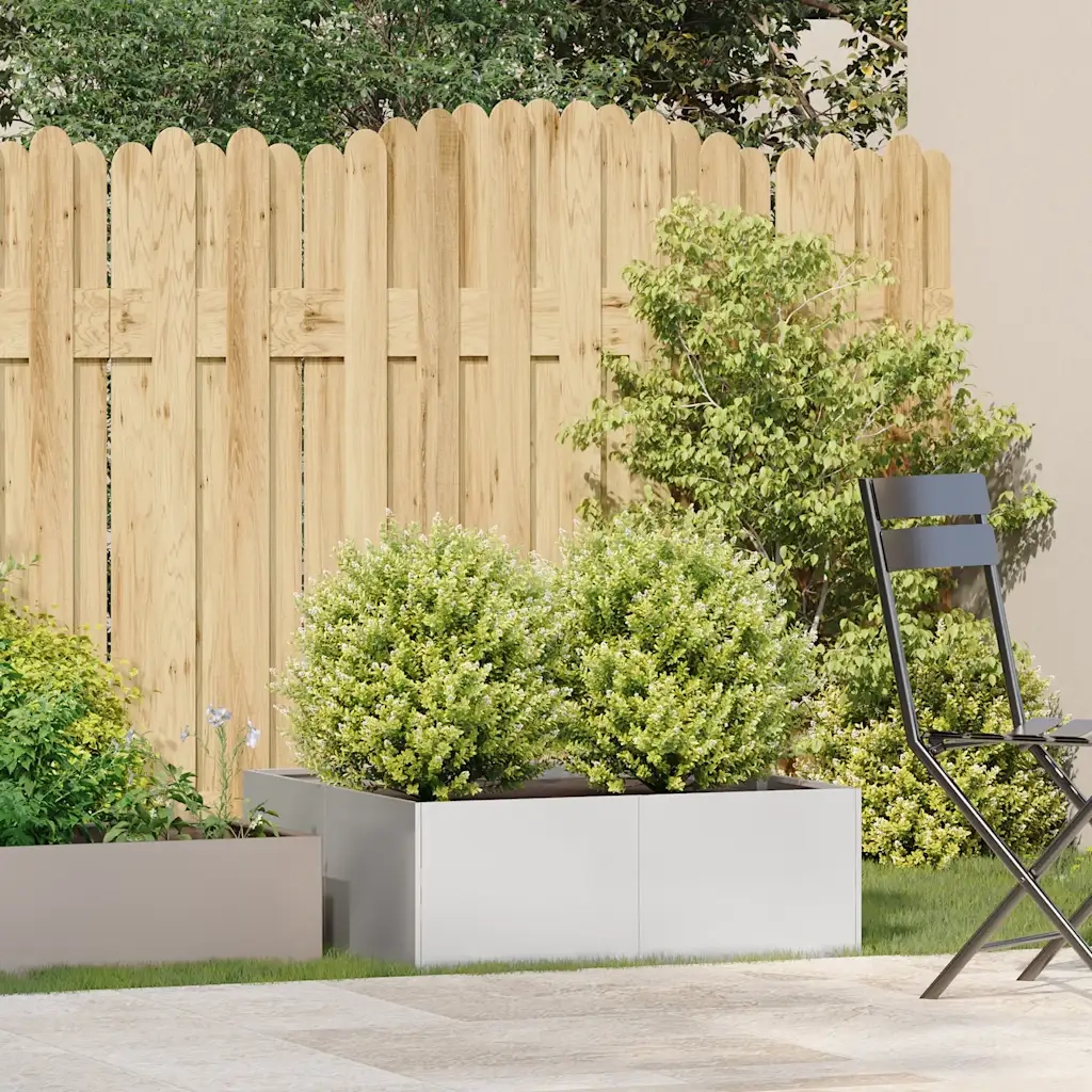Fioriera 80x80x30 cm in Acciaio Inox 860805