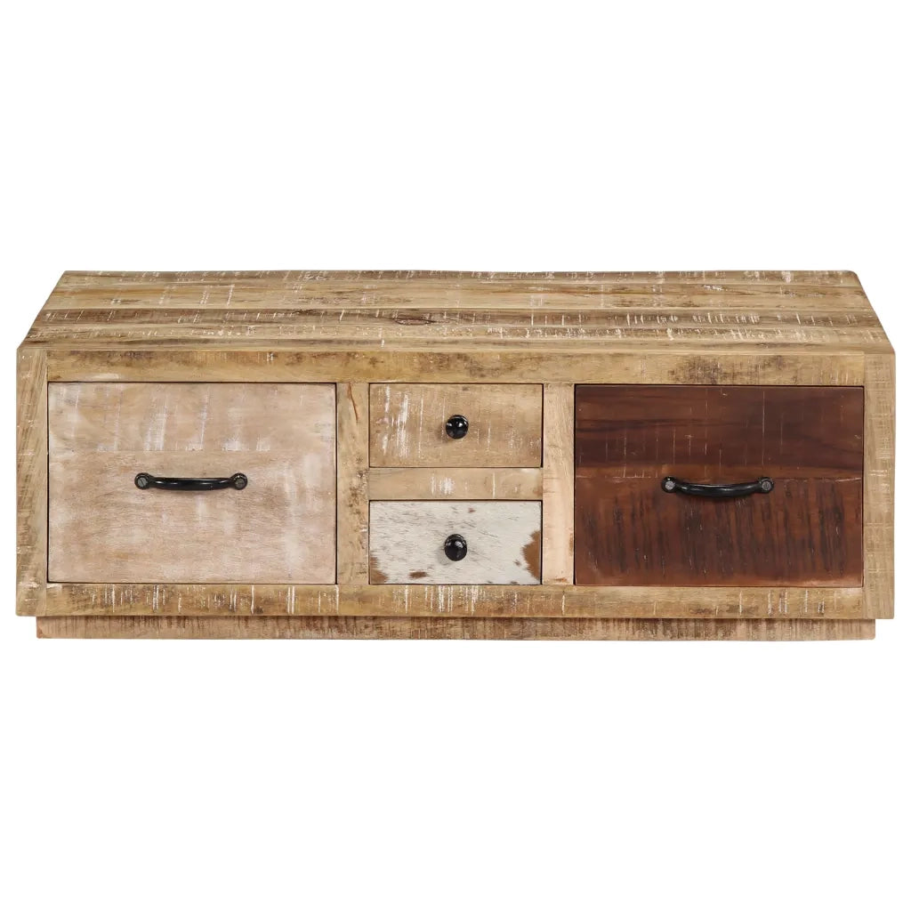 Tavolino da Salotto 90x60x30 cm in Legno Massello di Mango 249863