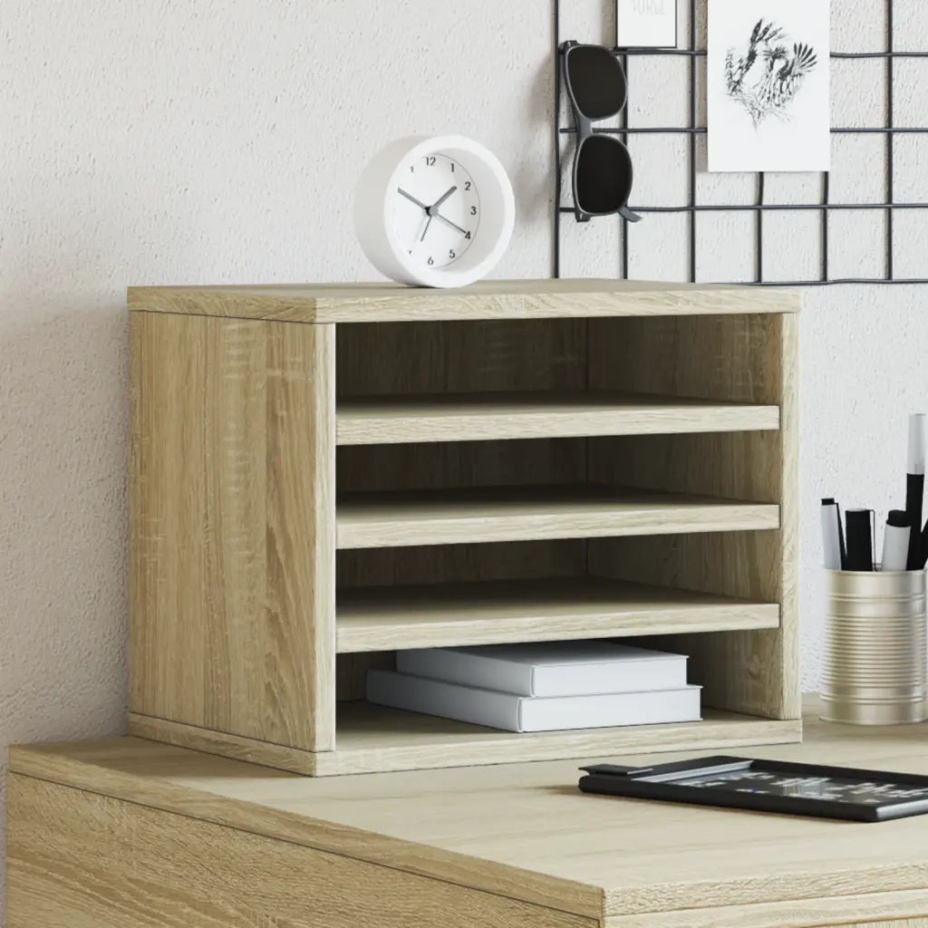 Organizer Scrivania Rovere Sonoma 36x26x29,5 Legno Multistrato CFW3957863