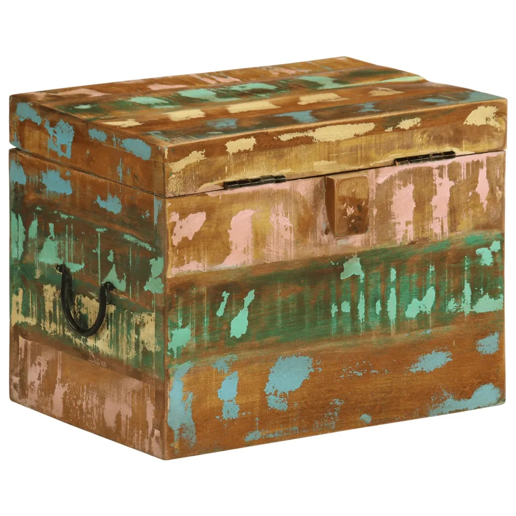Scatola di Stoccaggio in Legno Massello di Recupero 241644