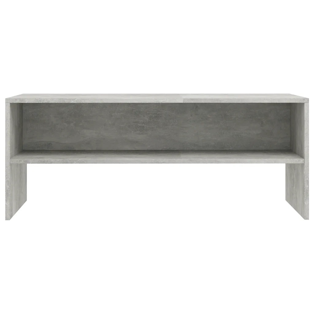 Mobile Porta TV Grigio Cemento 100x40x40cm in Legno Multistrato