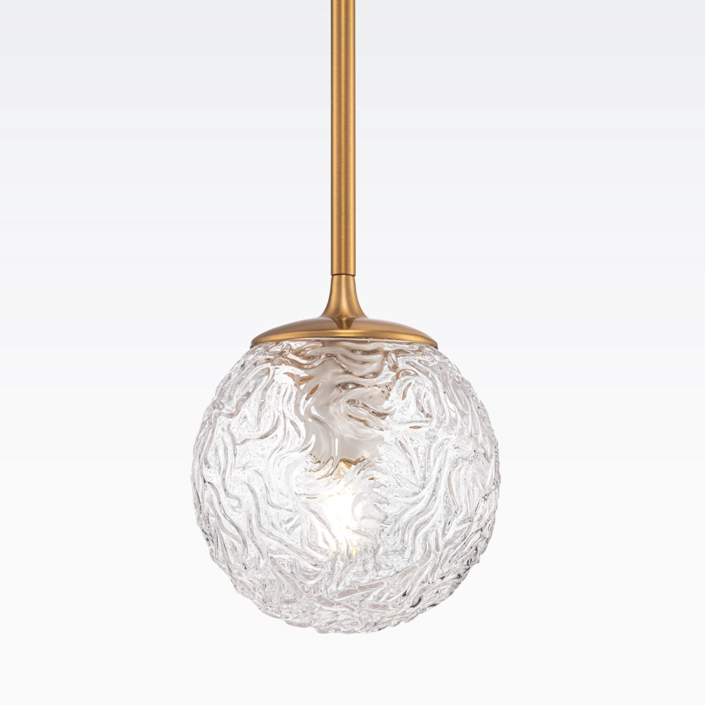 Maytoni Sospensione contemporanea Ligero 1 luce E27 ottone metallo diffusore vetro bianco