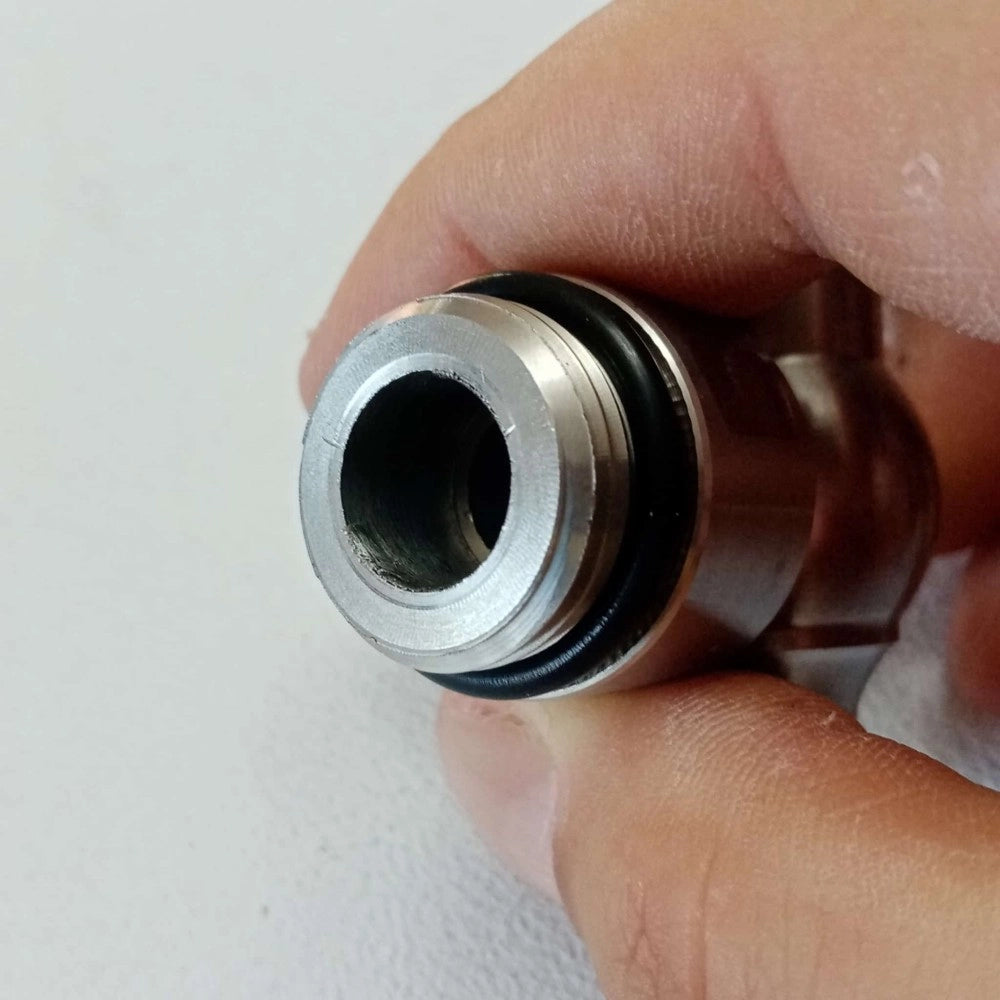 Rubinetto salvagoccia inox a leva per contenitore olio vino miele, diametro 1/2