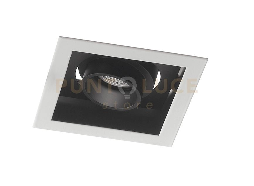 INCASSO LED APOLLO NERO 20W 2000LM 4000K ORIENTABILE 15X15X9,4CM