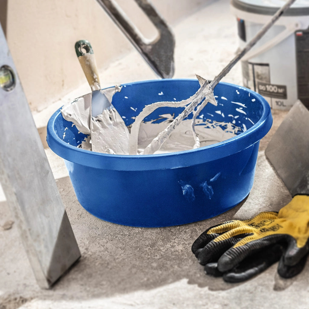 Contenitore da costruzione KADAX 11L, rotondo, per muratura, per malta e calcestruzzo, Kajfos, 3 pezzi