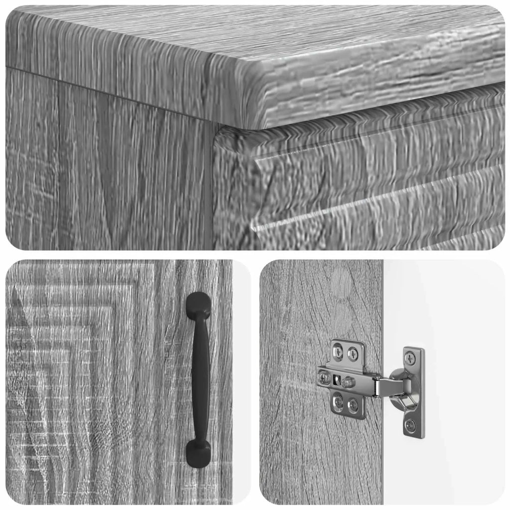 Armadio per Lavabo da Bagno HAARLEM Sonoma grigio 896791