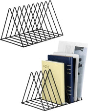 Organizzatore a doppia faccia per libri e riviste con 9 cassette