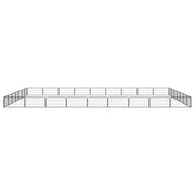 Box Cani 32 Pannelli Nero 100x50 cm Acciaio Verniciato Polvere 3115973