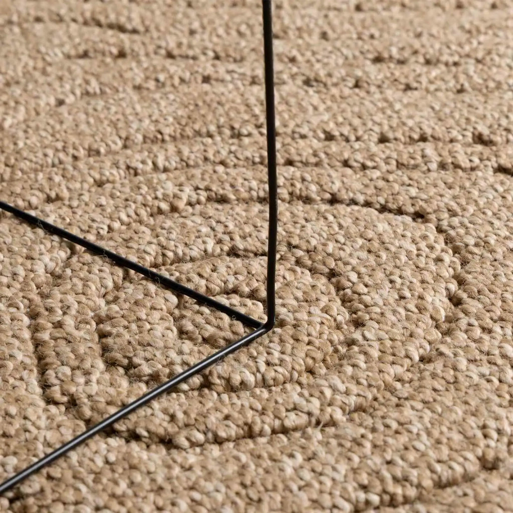 Tappeti per area Moiré AGIRA Naturale 340 x 240 cm Poliestere
